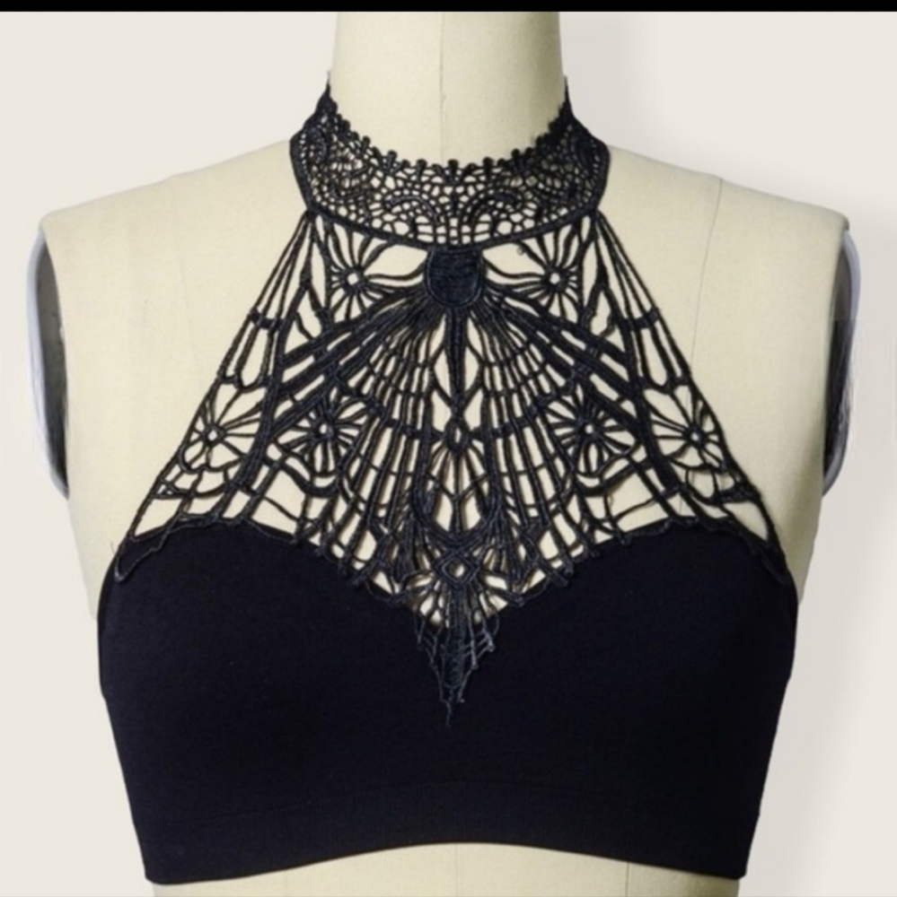 Leto Black Widow Bralett Size Varies - Picture 2 of 6